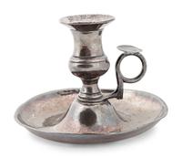 A 19th C. Peruvian Silver Chamber Stick