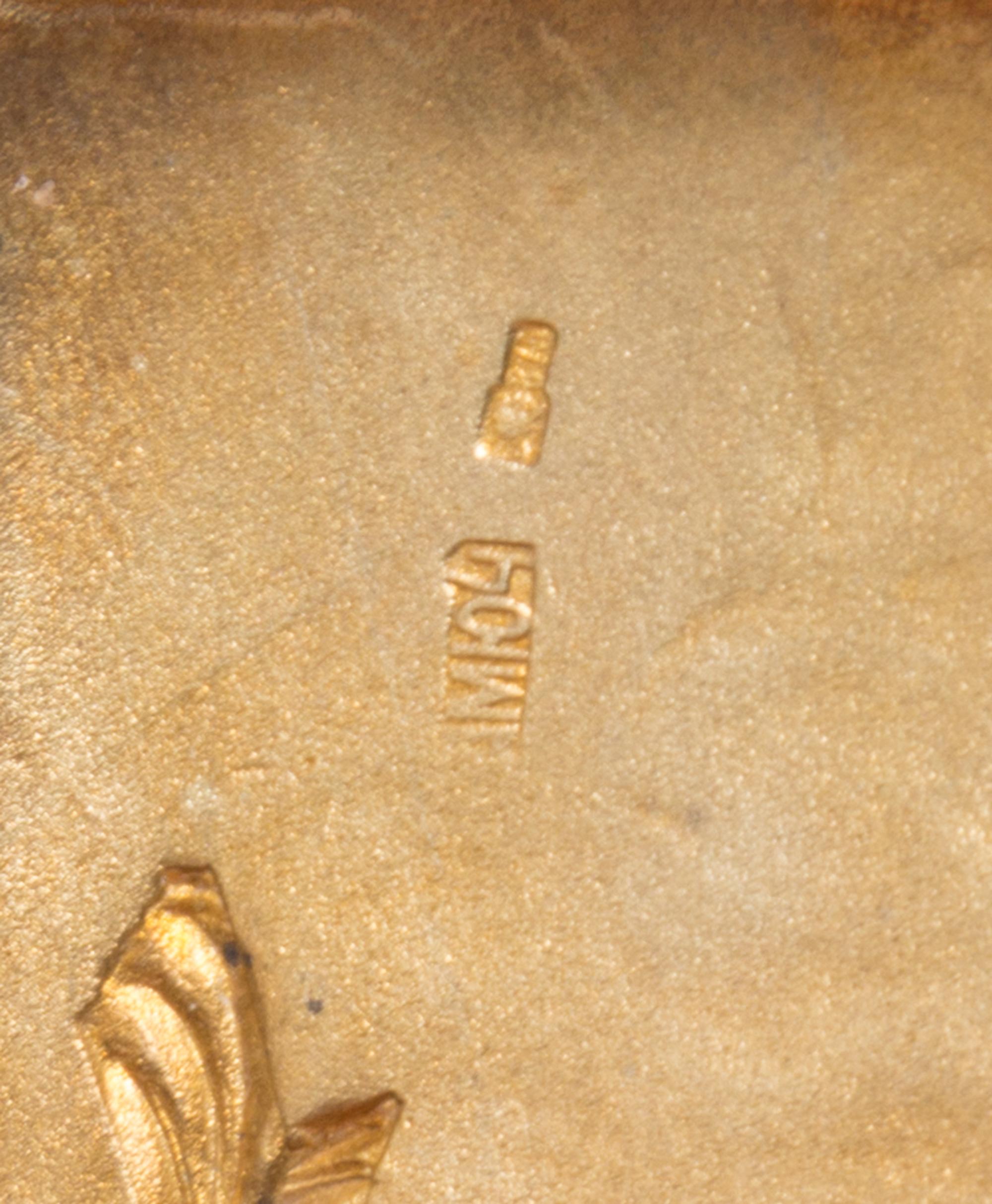 A Russian Silver Cigarette Case, Mark of the Fourth Jeweler's Artel, St. Petersburg, early 20th century, the lid with raised decoration