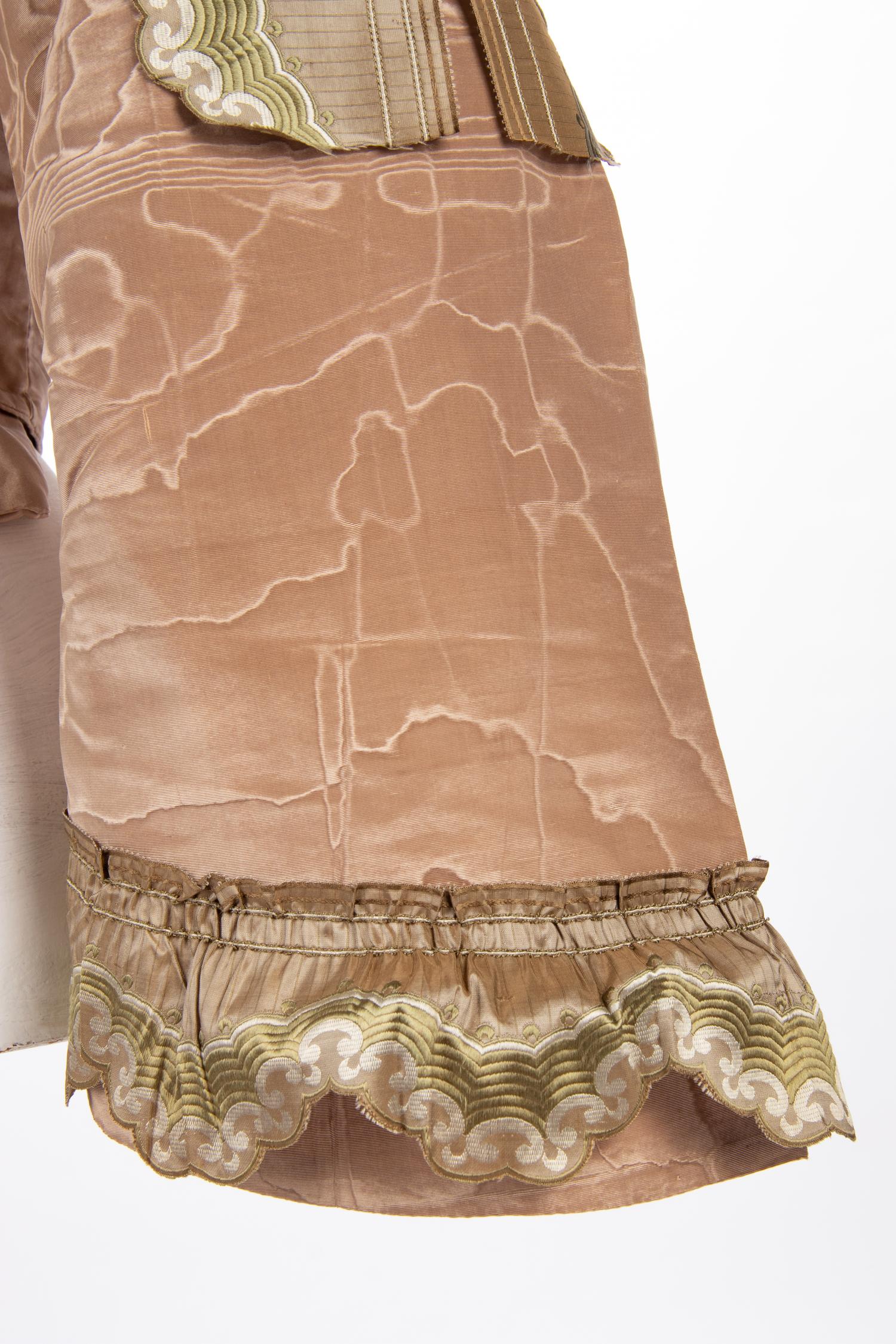 Silk Moiré Taffeta Bodice and Skirt, 1860s