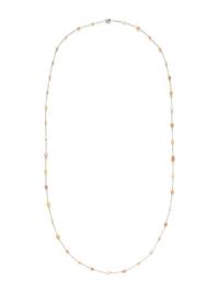 CONCH PEARL AND DIAMOND LONG CHAIN NECKLACE