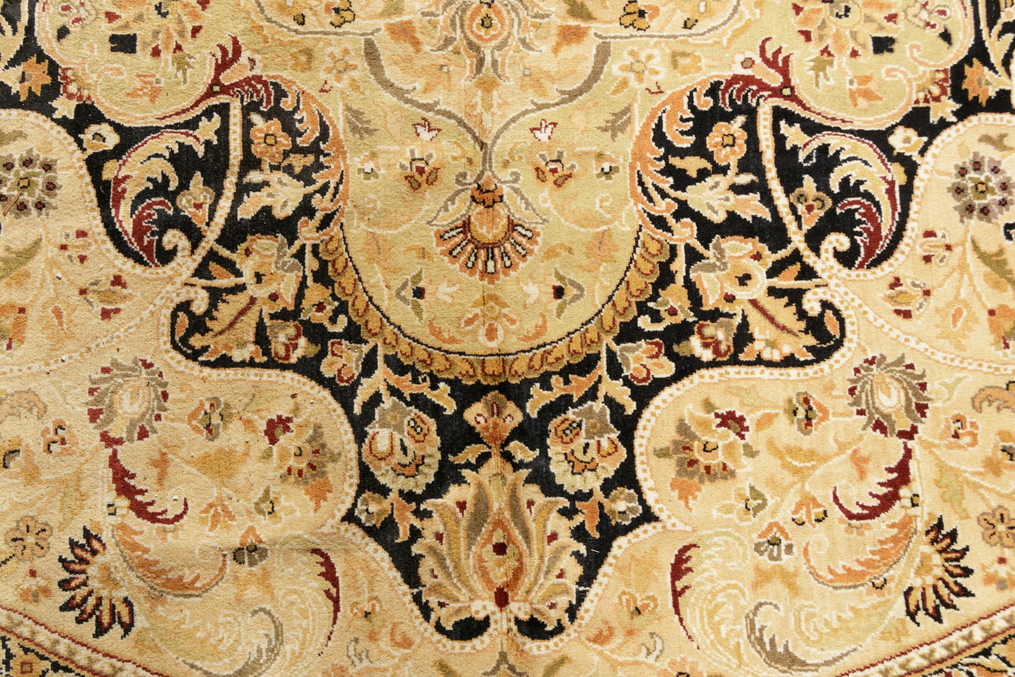 A Persian Style Circular Wool Rug