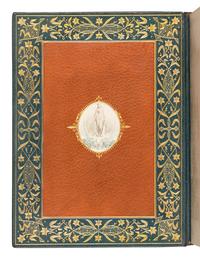[BINDINGS]. -- [SOCIÉTÉ DES BEAUX ARTS]. BOURGET, Paul (1852-1935). Pastels . -- DE MUSSET, Paul de (1804-1880). The Last Abbé. -- FLAUBERT, Gustave (1821-1880). A Simple Heart . -- Hérodias . -- GAUTIER, Théophile (1811-1872). King Candaules . -- Jean and Jeannette . -- A Night of Cleopatra . -- LONGUS. Daphnis and Chloe . -- SHAKESPEARE, William (1564-1616). Romeo and Juliet . J. Wagrez and Louis Titz, illustrators. -- Antony and Cleopatra . Paris: Société des Beaux Arts, n.d.