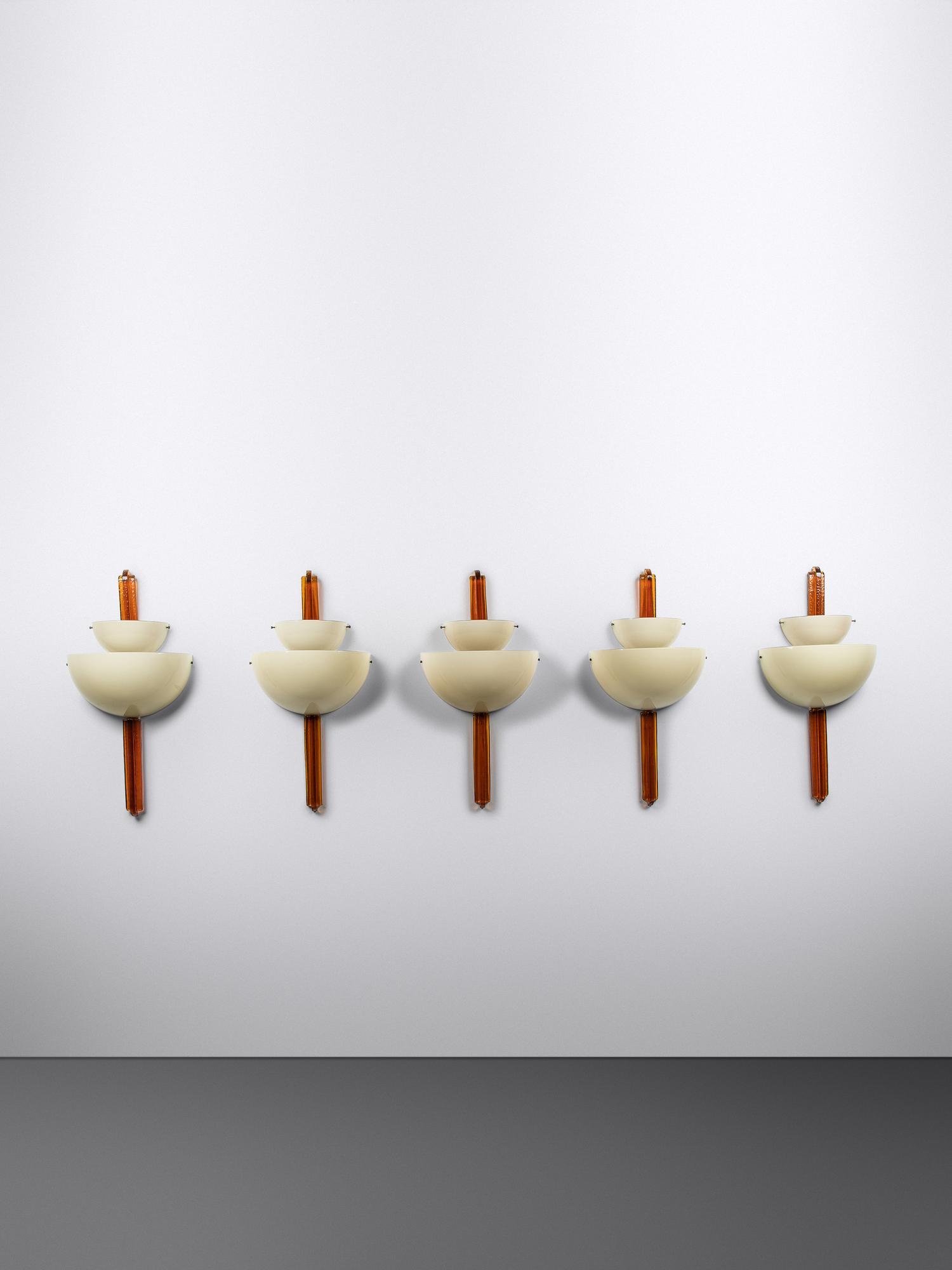 Set of Five Sconces