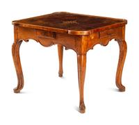 A French Provincial Walnut Game Table