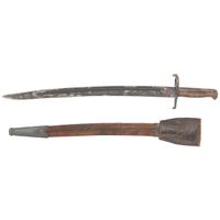 Confederate Saber Bayonet & Scabbard Attributed to Leech & Rigdon with Cook & Brother Style Hilt