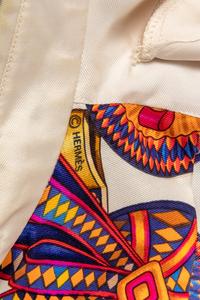 Two Hermes Shirts, One with Self-Fabric Tie, 1980-90s