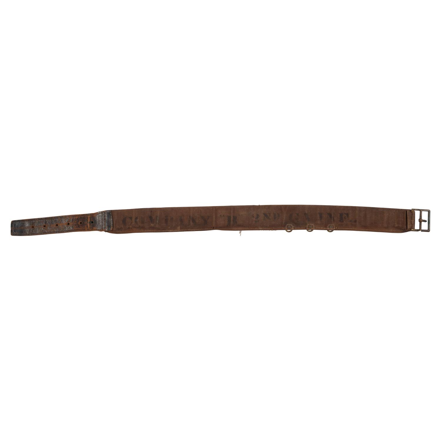 US Pattern 1876 Cartridge Belt with 1879 Trials Modification