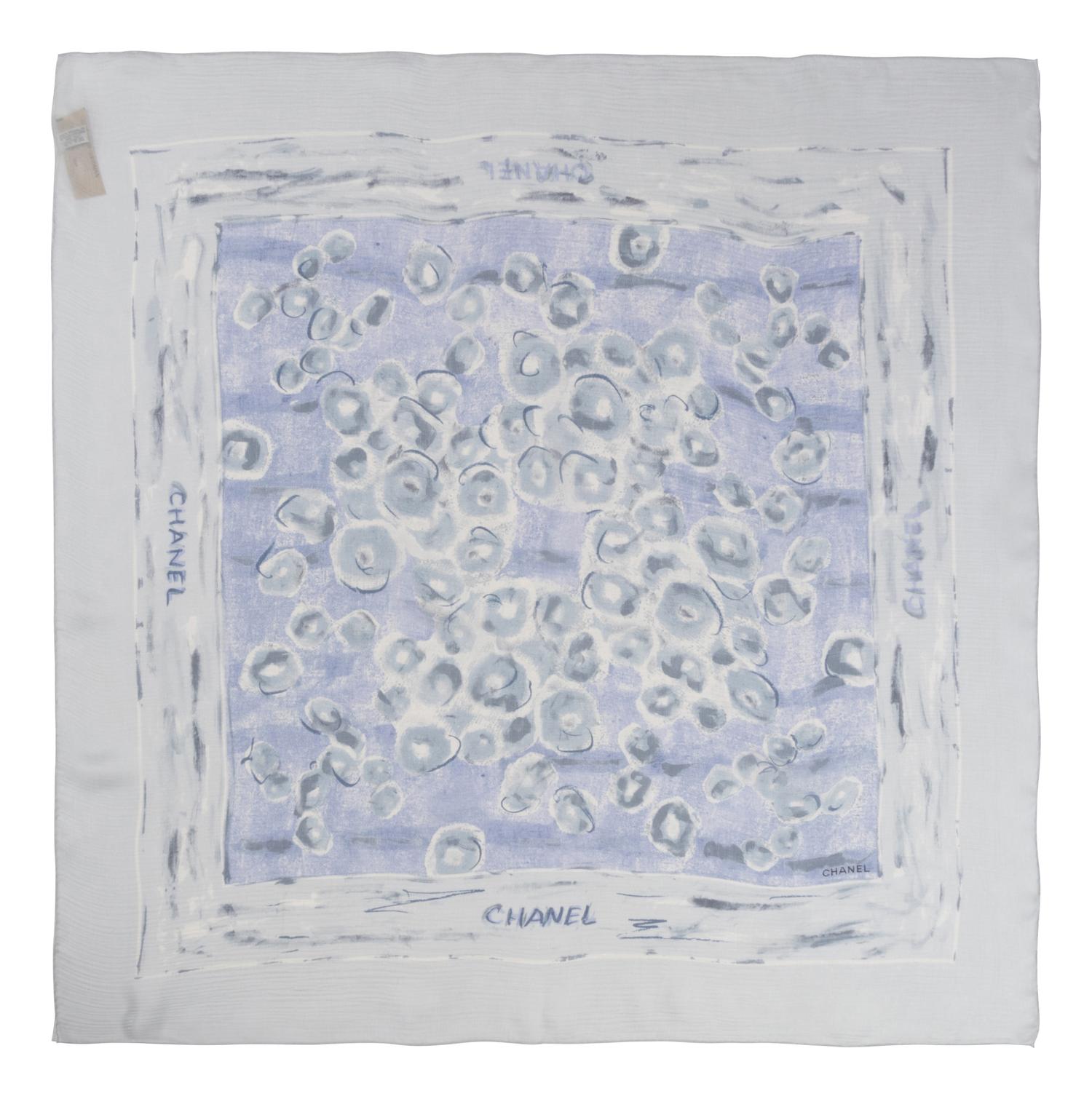 Four Chanel Silk Scarves, 1980-90s