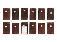 A Set of Twelve Polychrome Painted Russian Icons