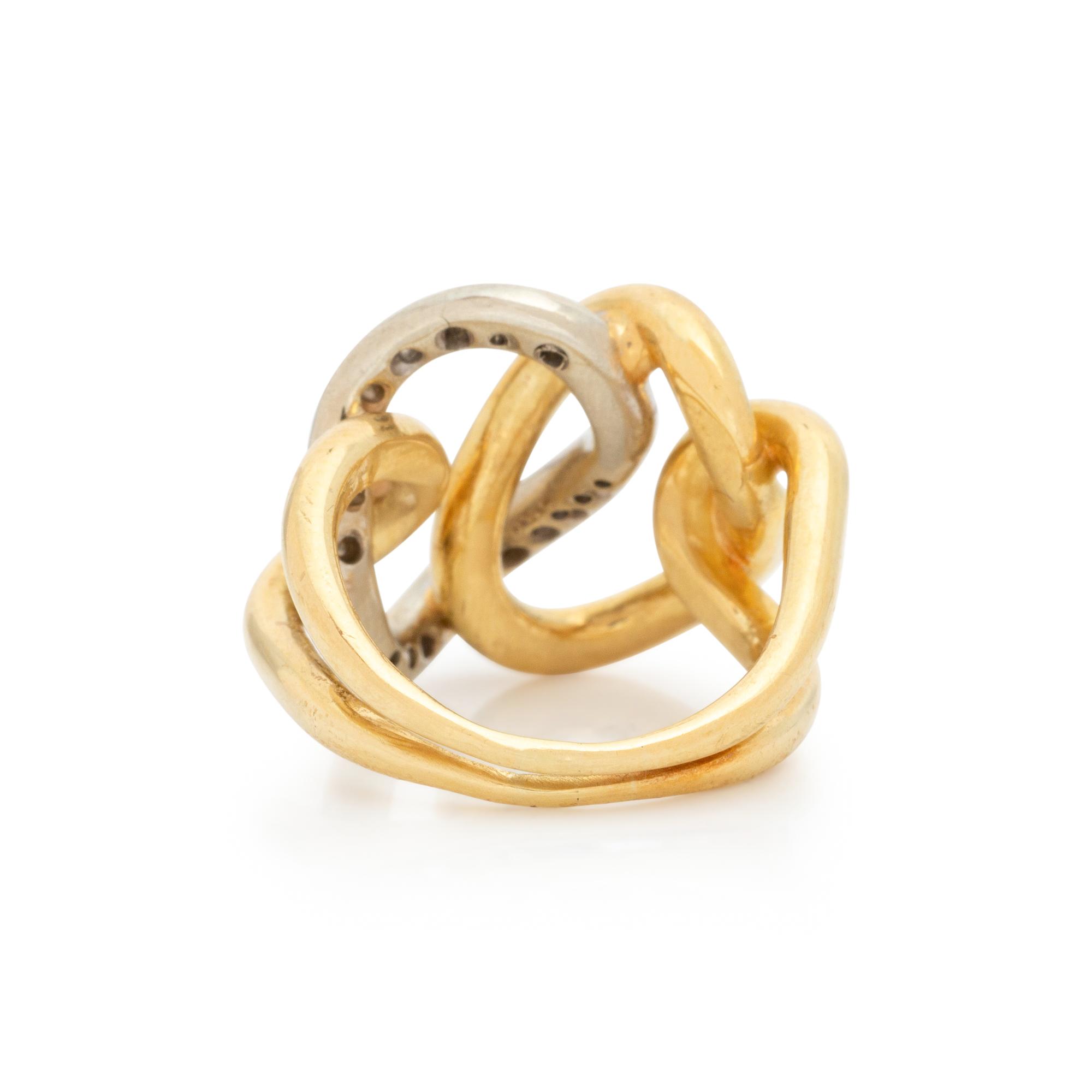BICOLOR GOLD AND DIAMOND RING