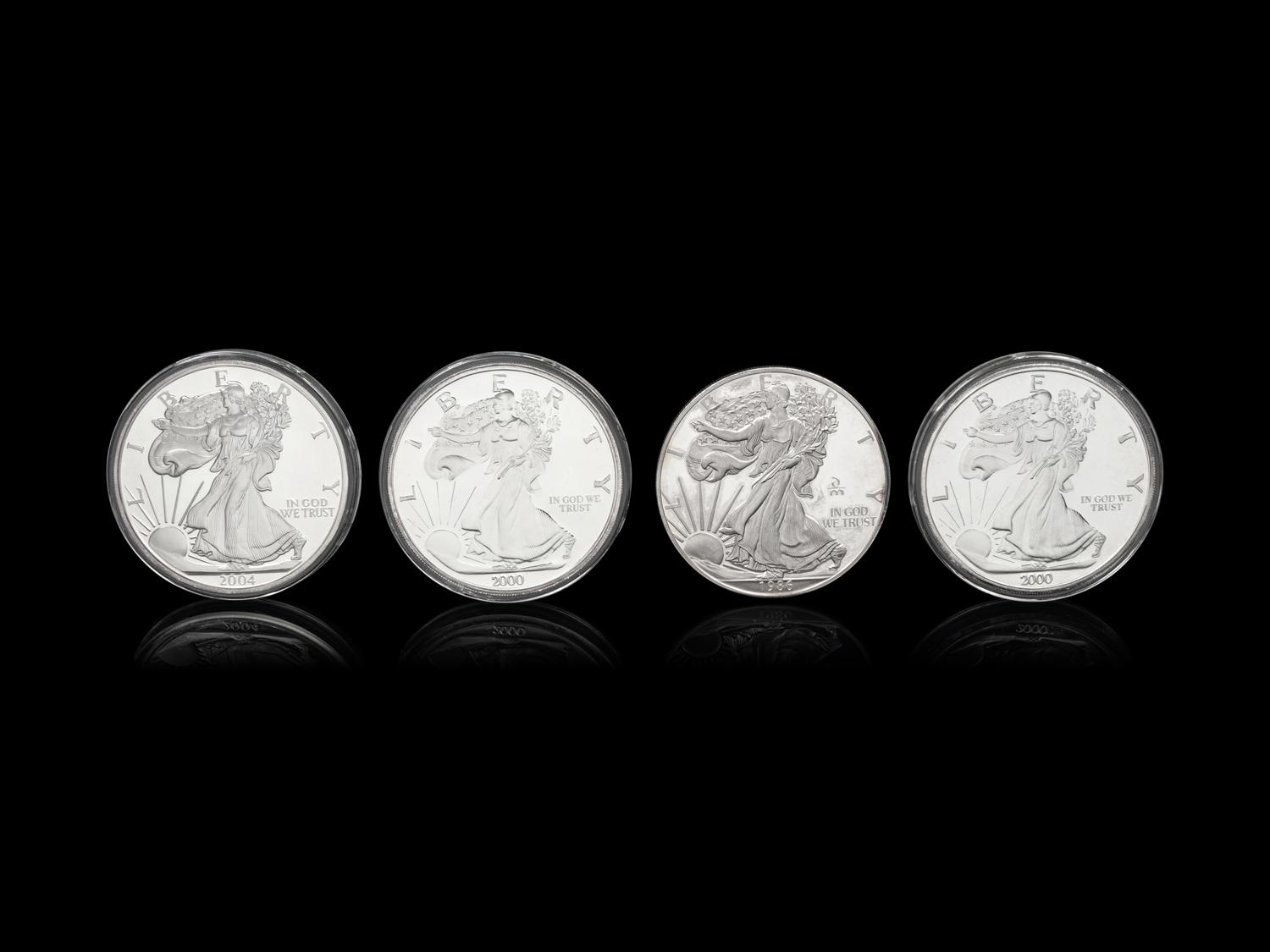 [PRIVATE ISSUE] Four 1-Pound Silver Rounds