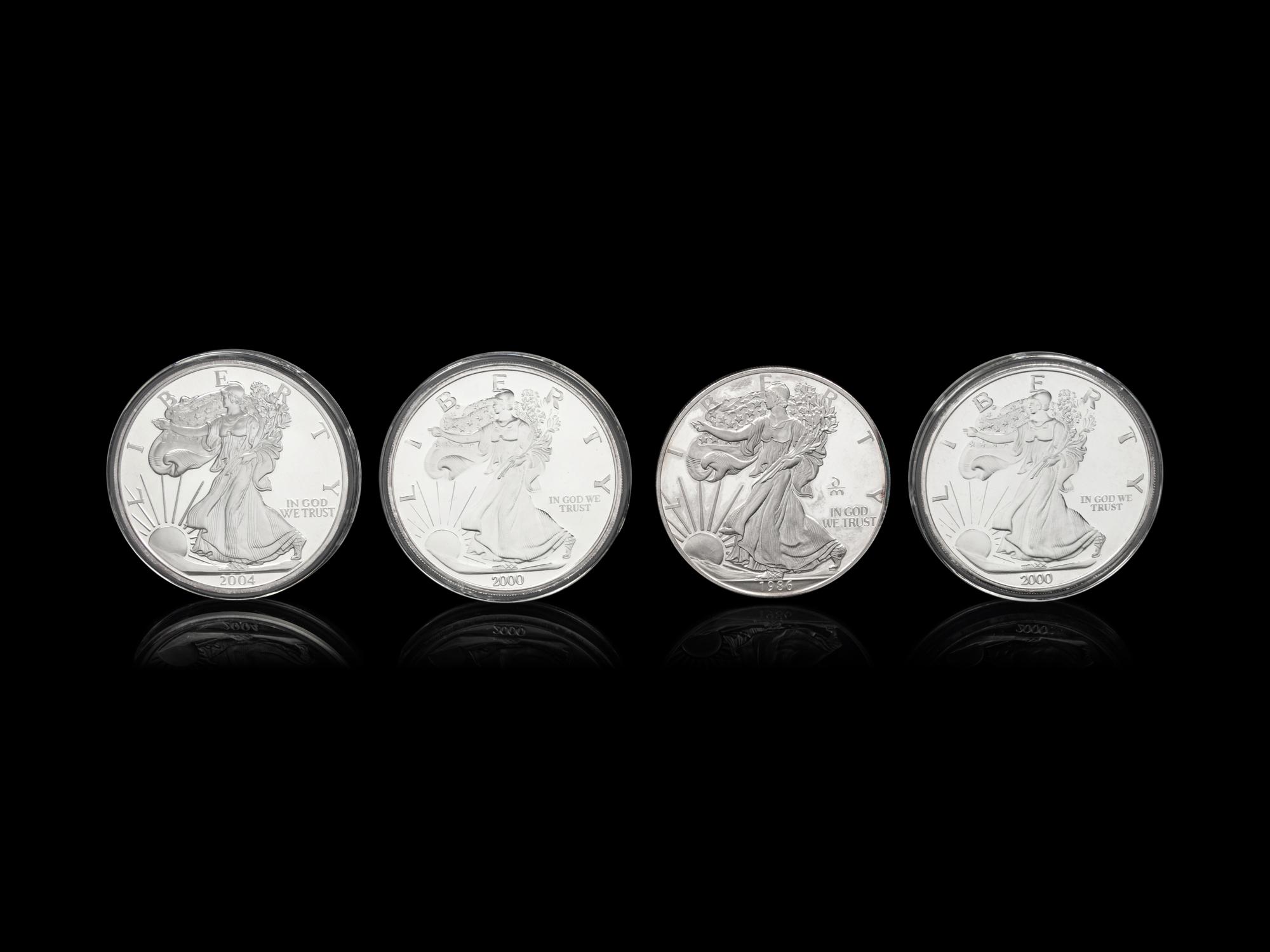 [PRIVATE ISSUE] Four 1-Pound Silver Rounds