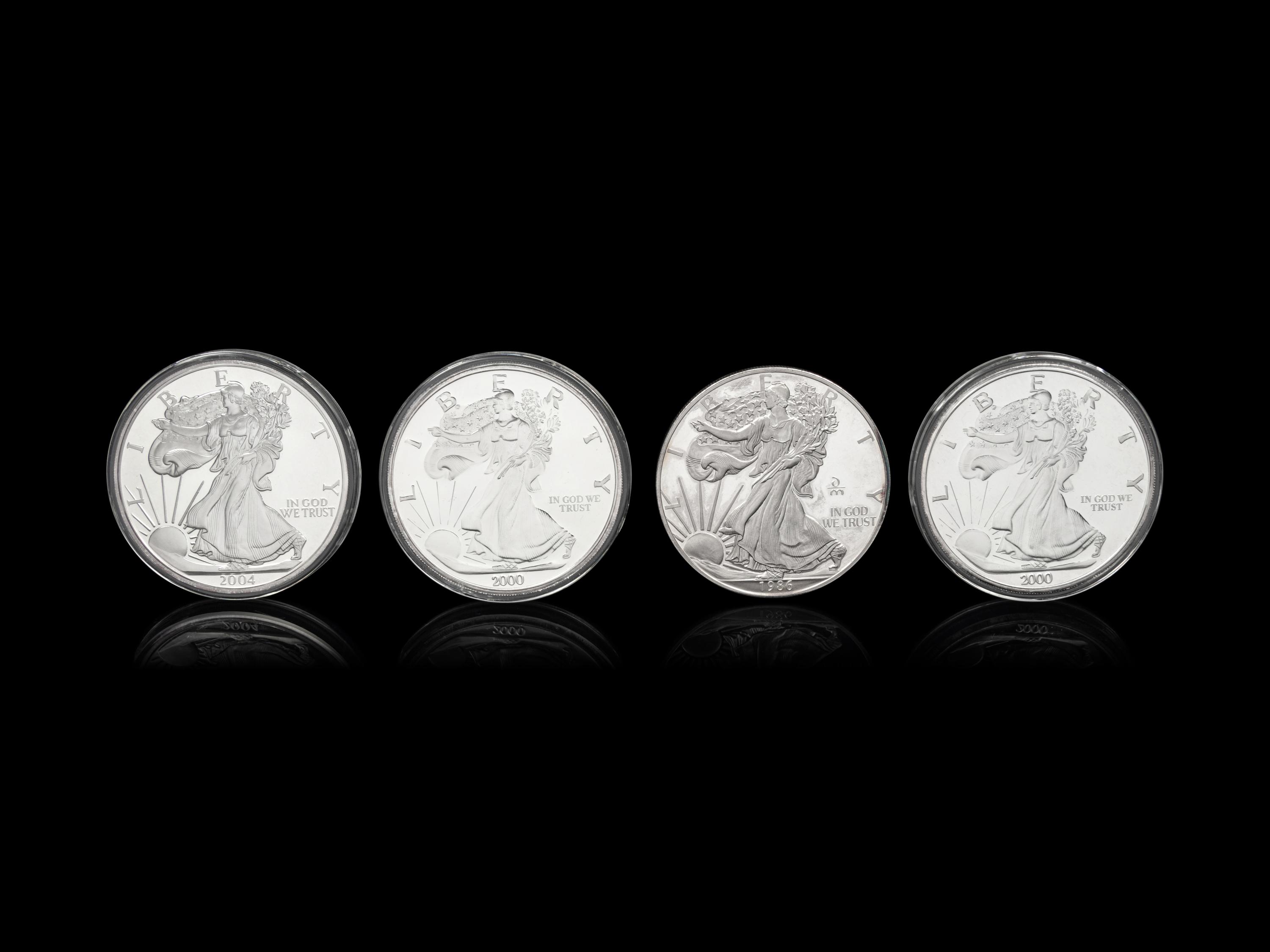 [PRIVATE ISSUE] Four 1-Pound Silver Rounds