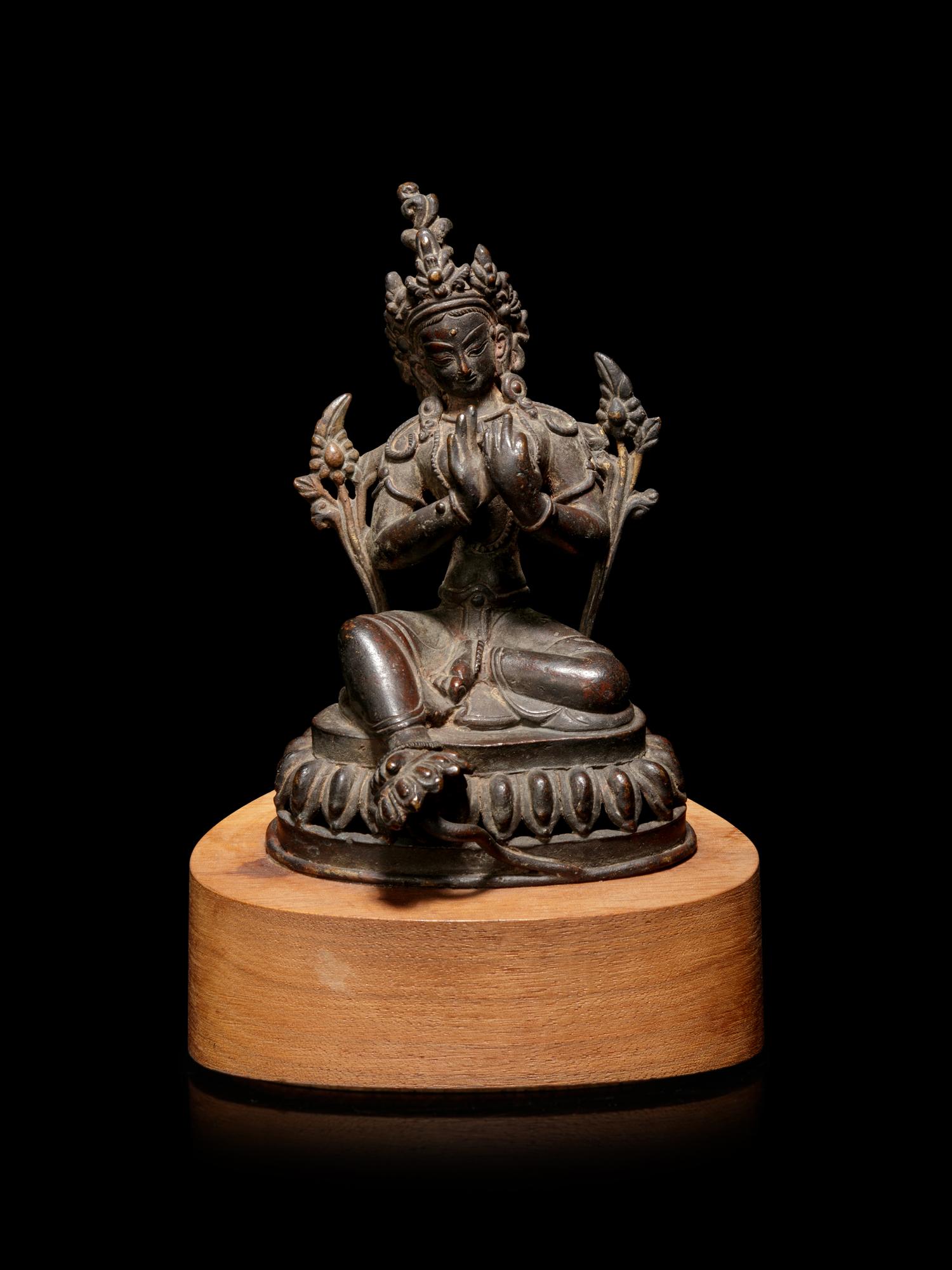 A Sino-Tibetan Bronze Figure of Tara