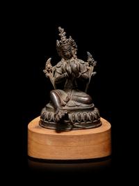 A Sino-Tibetan Bronze Figure of Tara