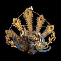 16 Chinese Gilt Metal Jewelry