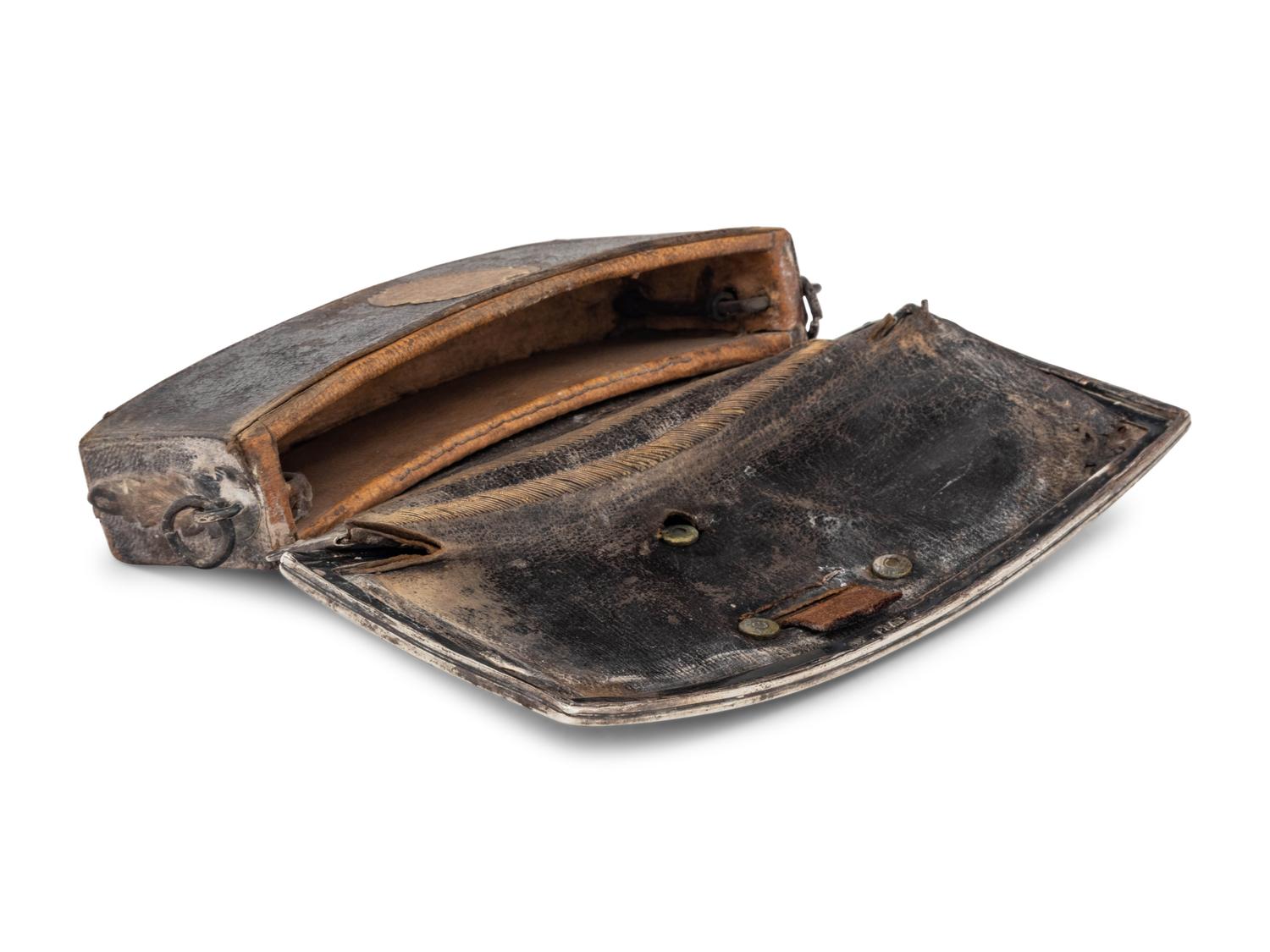 A William IV Silver Mounted Officer's Flap Pouch