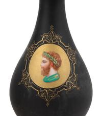 A Pair of Continental Porcelain and Giltwood Lamps