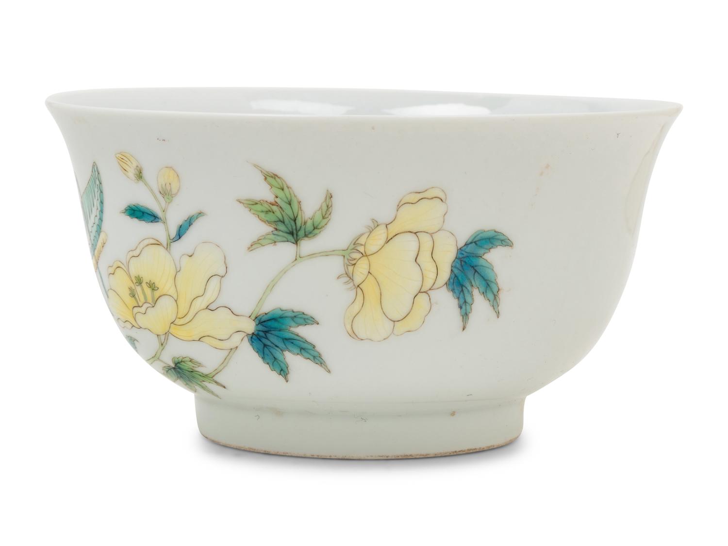 A Famille Rose Porcelain 'Flower and Insects' Bowl