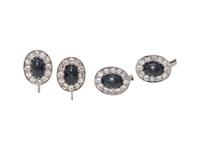 COLLECTION OF SAPPHIRE AND DIAMOND JEWELRY