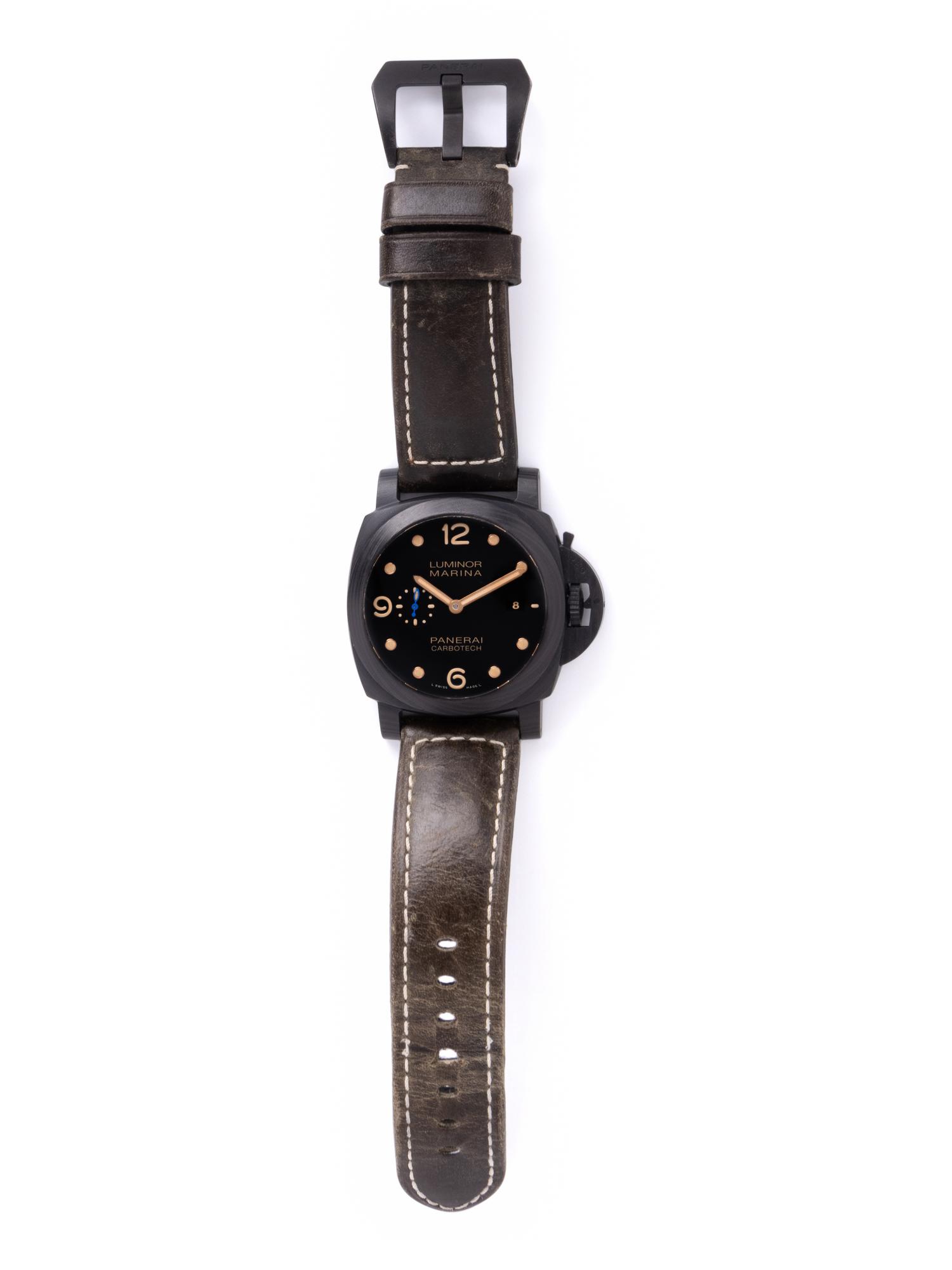 PANERAI, REF. PAM00661 TITANIUM 'LUMINOR MARINA' CARBOTECH WRISTWATCH