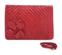 Judith Leiber Quilted Snakeskin Clutch