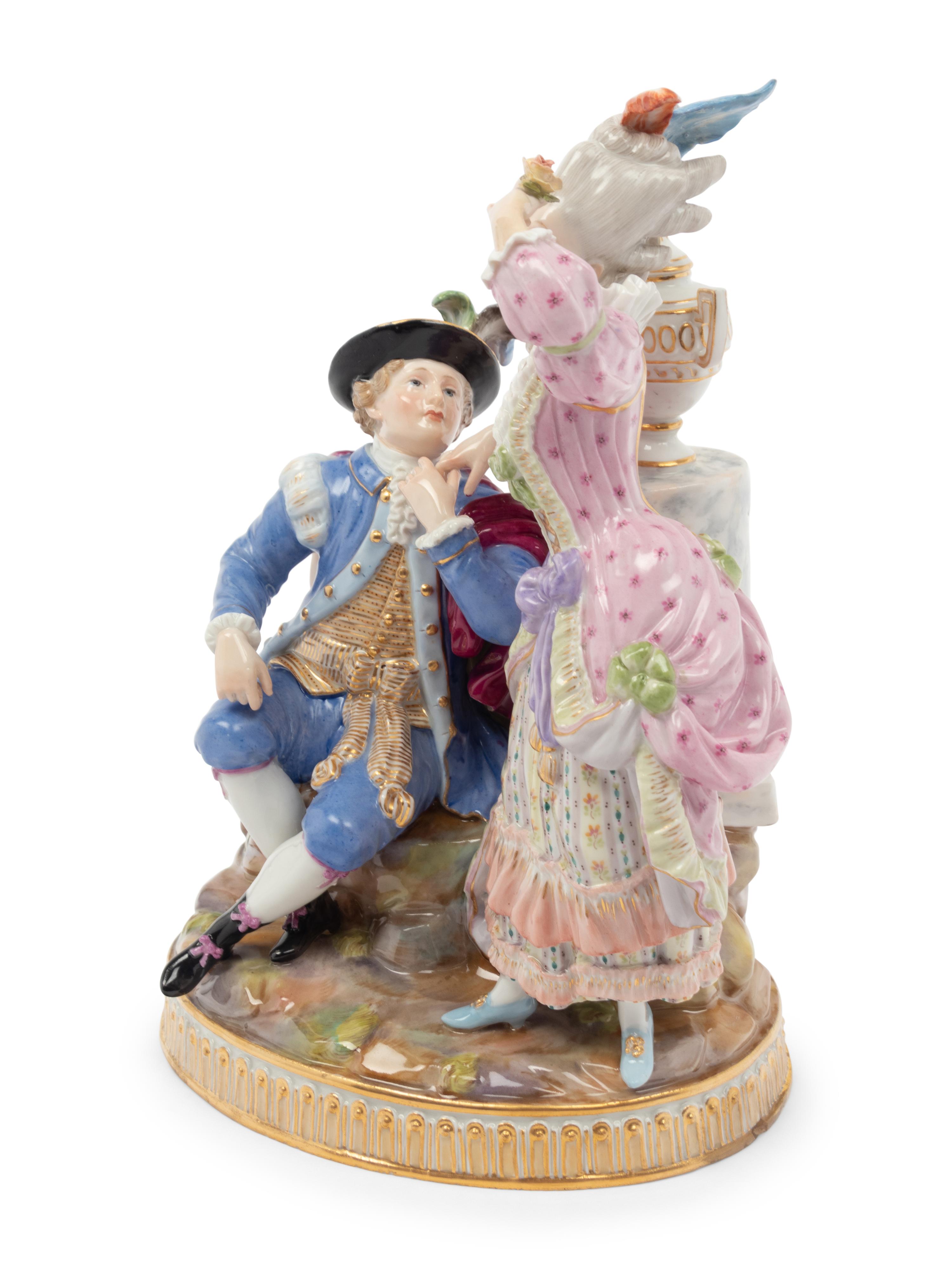A Meissen Porcelain Figural Group