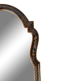 A Pair of Georgian Style Japanned Pier Mirrors