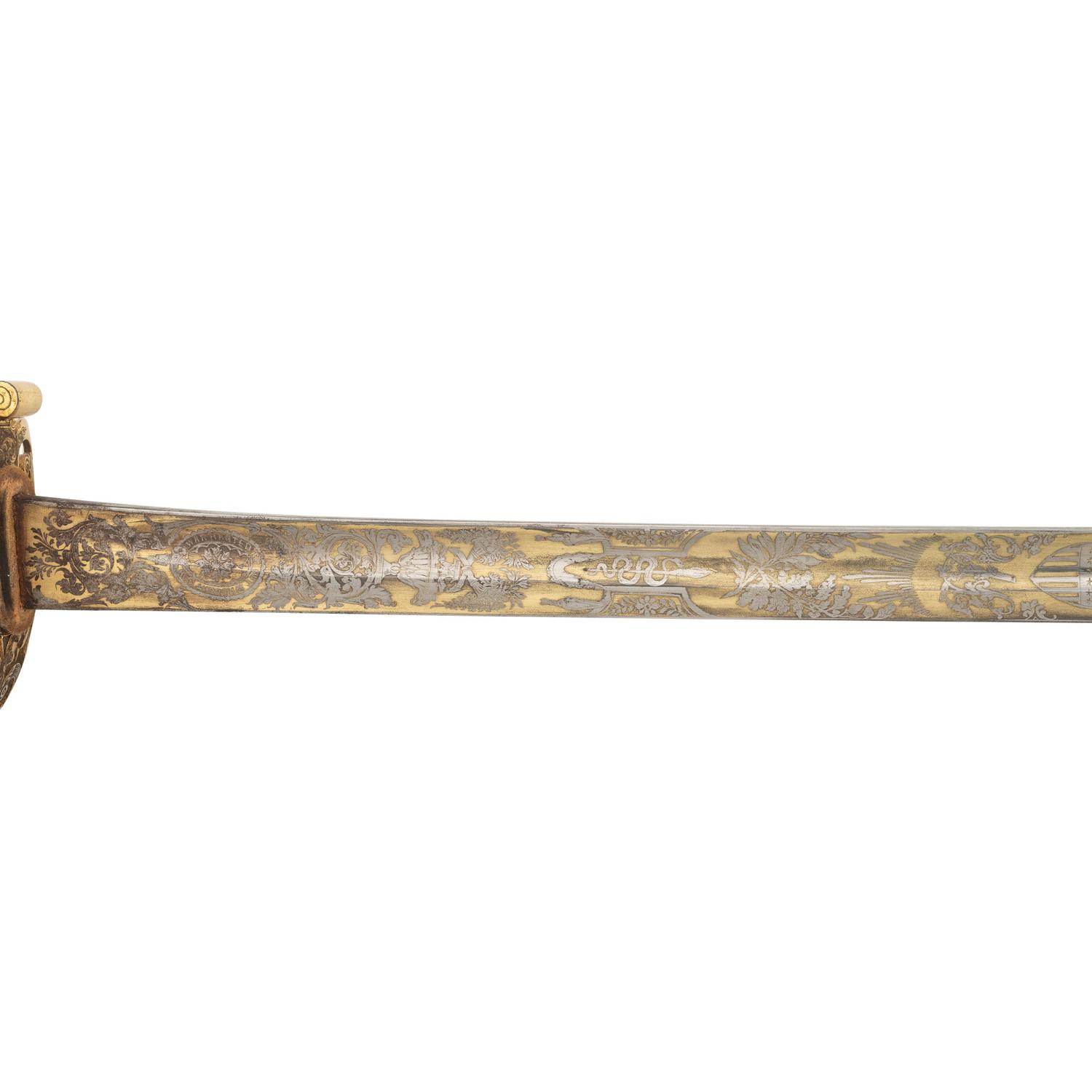 Tiffany British Pattern 1854 Cavalry Officers Presentation Saber of Major (later General) Alfred Duffie - Captured by Mosby