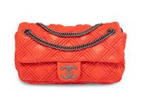Chanel Walk of Fame Flap Bag in Coral Lambskin