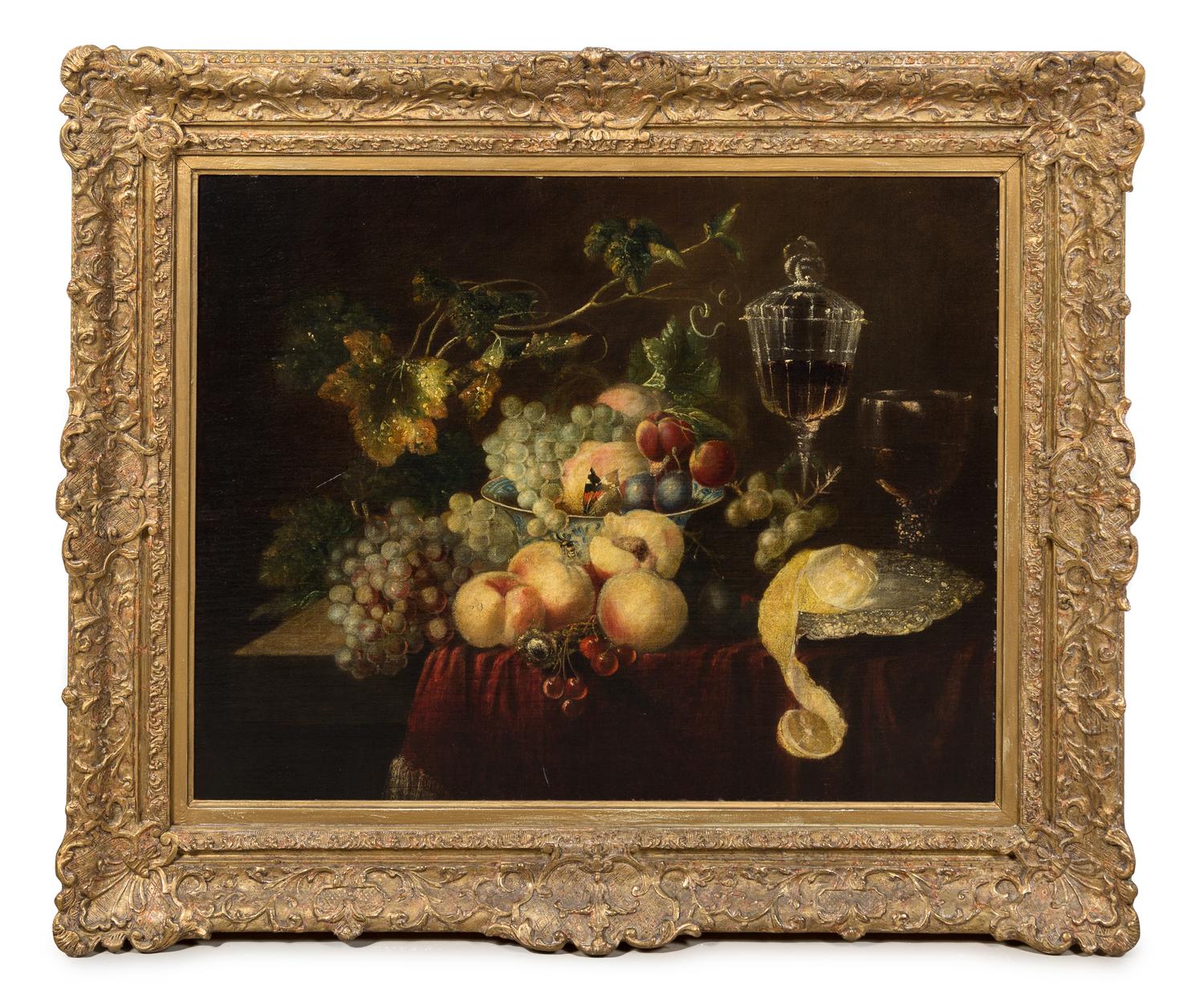 Dutch School, (19th Century), Still Life with Fruit and Citrus Peel