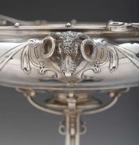 An impressive silver centerpiece compote hallmarked "eb," probably gorham & co., providence, ri, circa 1860