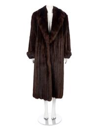 Revillon Dark Brown Sable Fur Coat