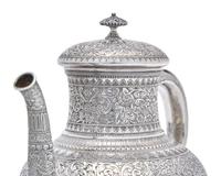 A Five-Piece Sterling Silver Coffee Service in the Persian Taste