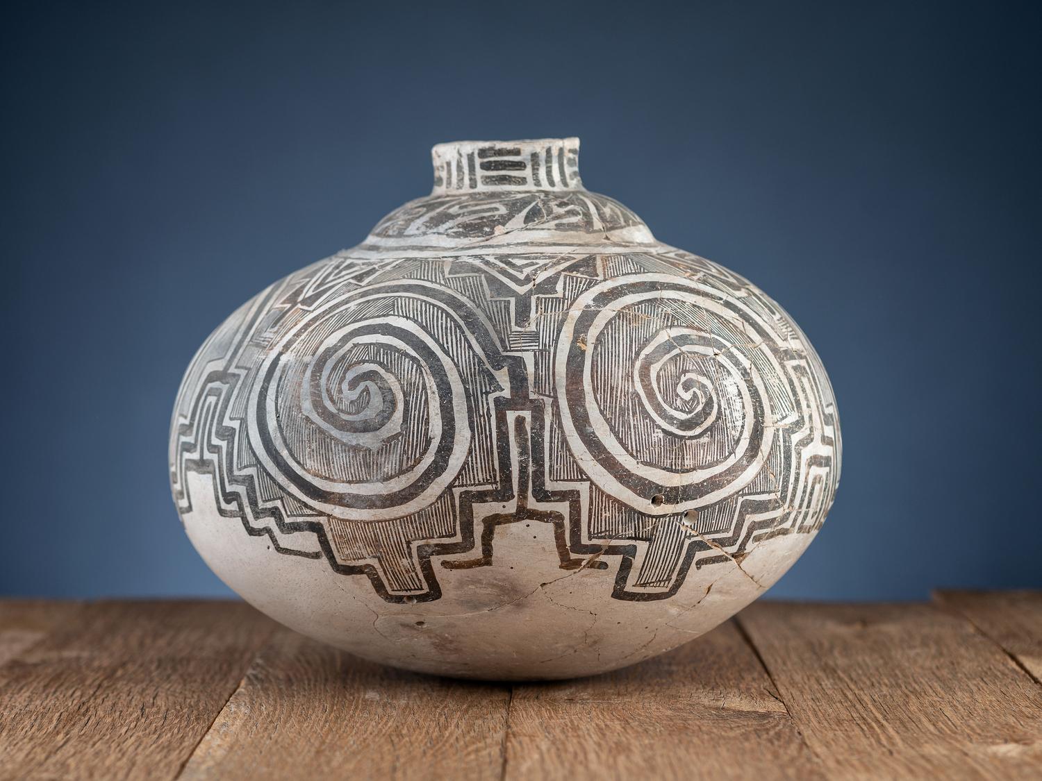 Tularosa Black-on-White Pottery Jar