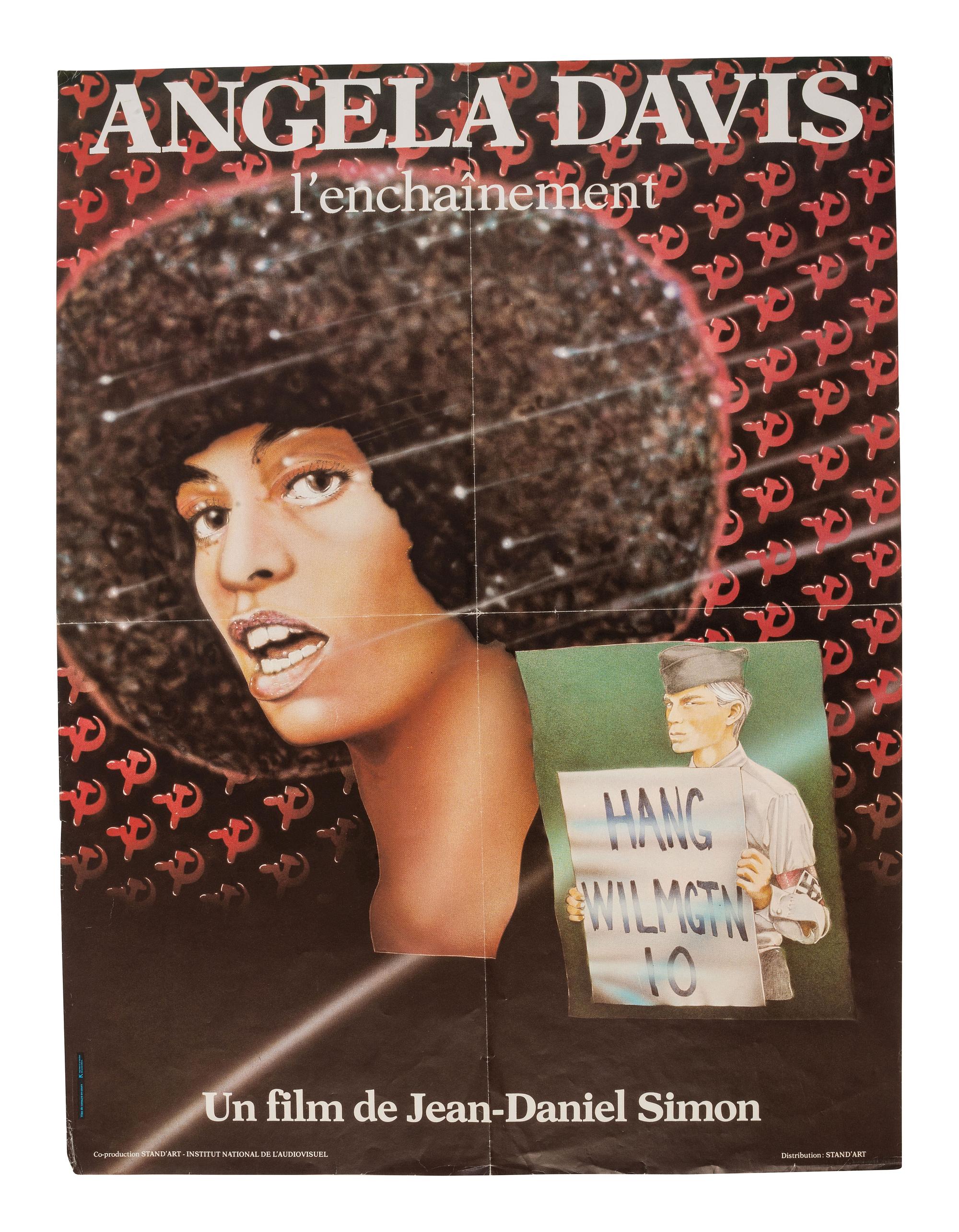[DAVIS, ANGELA (b. 1944)]. 5 items, incl. posters, flyers, and a photograph documenting the effort to acquit Angela Davis, ca 1970-1977.