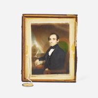 Thomas Campbell (Scottish / American, active 1830s and 1840s) Portrait Miniature of J.S. Armstrong, Cincinnati, OH, dated "1843"