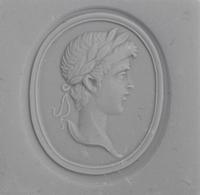 A Neoclassical Gold and Carnelian Finger Ring with a Male Portrait Head
