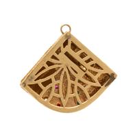 Multigem and Yellow Gold House Charm