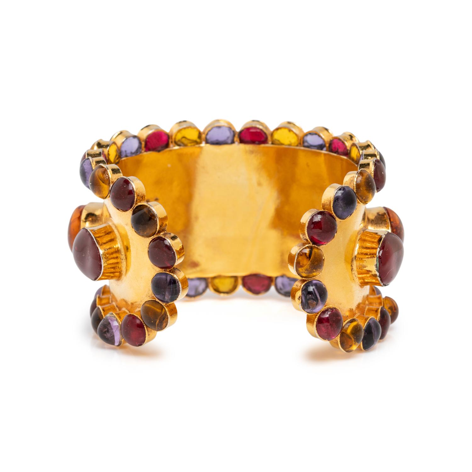 Chanel, Gripoix Pâte de Verre-Studded Cuff