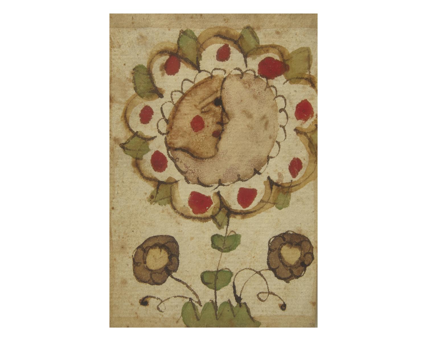 A Fraktur Drawing, Johann Jacob Friedrich Krebs (c. 1749-1815)