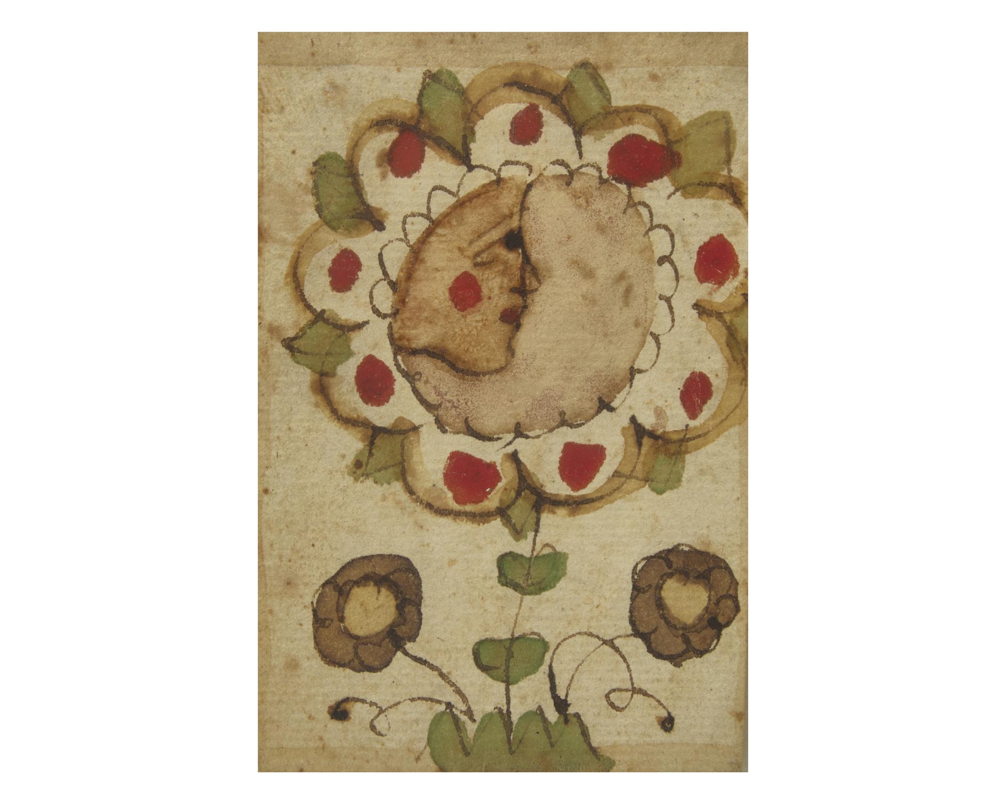 A Fraktur Drawing, Johann Jacob Friedrich Krebs (c. 1749-1815)