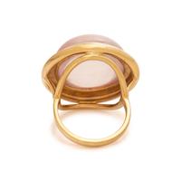 TIFFANY & CO., PALOMA PICASSO, YELLOW GOLD AND ROSE QUARTZ RING