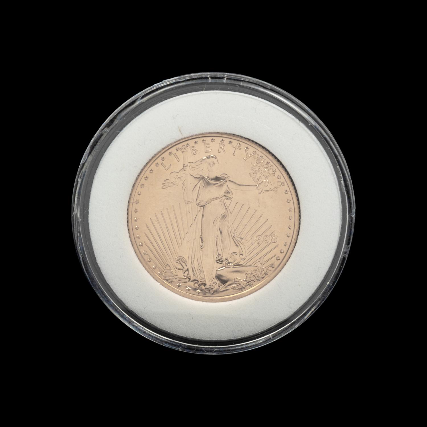 A 1998 Gold Eagle 1/2 oz. Gold Coin