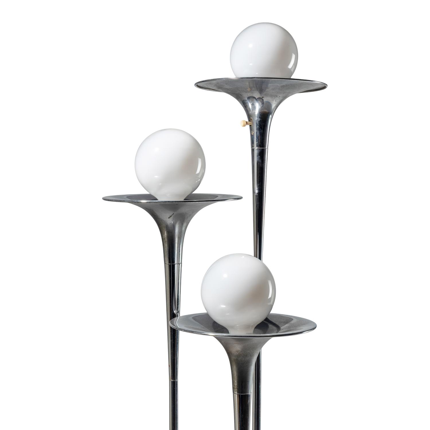 Trumpet floor lamp, Italian