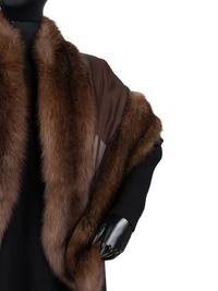 Maximillian Russian Sable Short Coat and Unlabeled Sable-Trimmed Wrap, 2000-10s