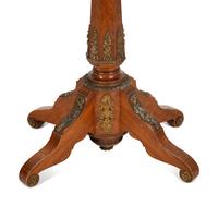 A Napoleon III Gilt Metal Mounted Kingwood Jardinière and Stand