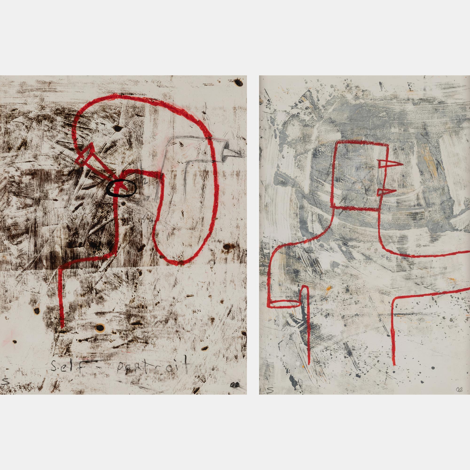 Self Portrait and Untitled (a pair of works)