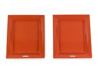 Two Hermès Lacquered Wood Trays