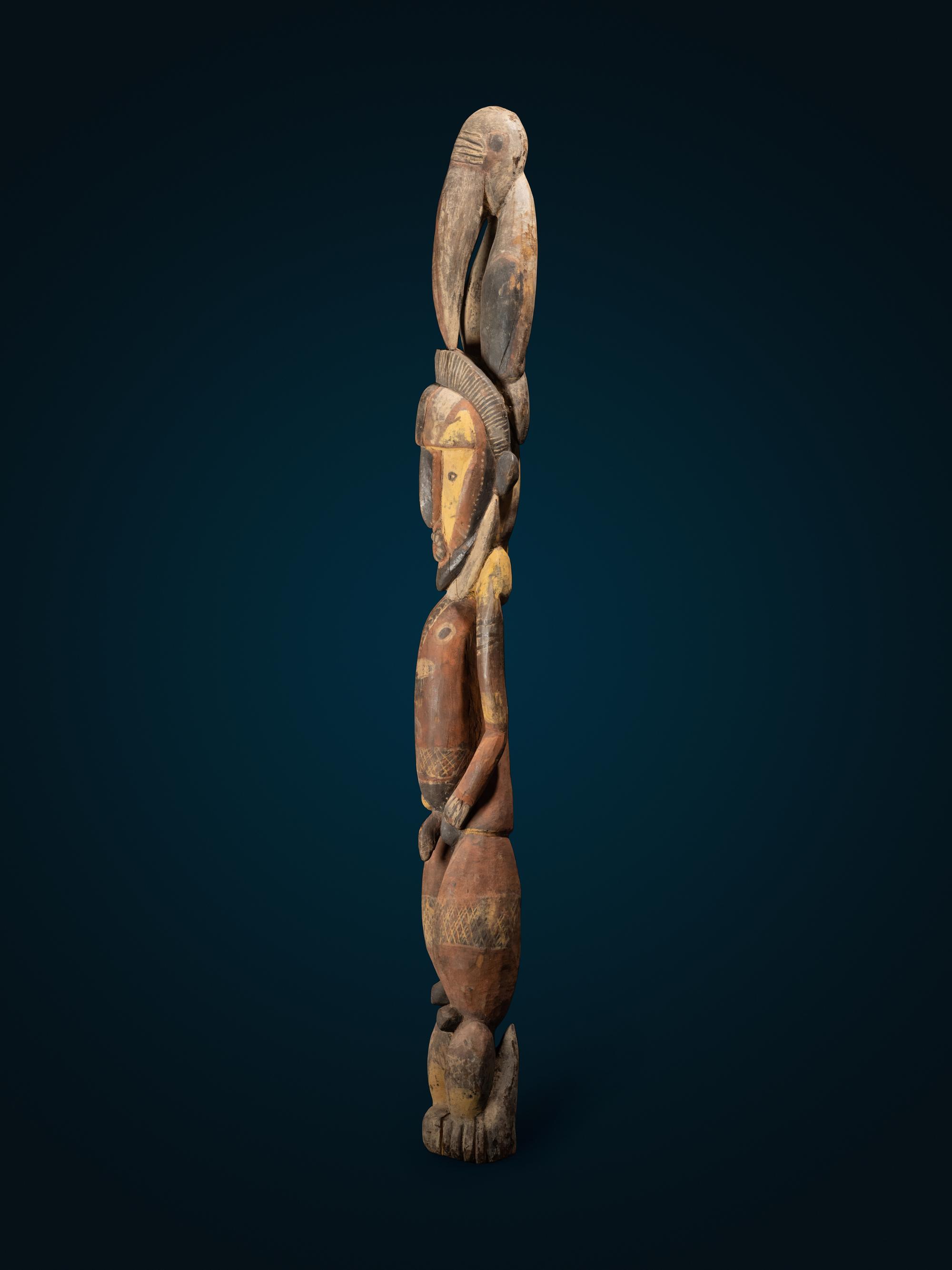 An Abelam or Arapesh Wood Ancestral Figure
